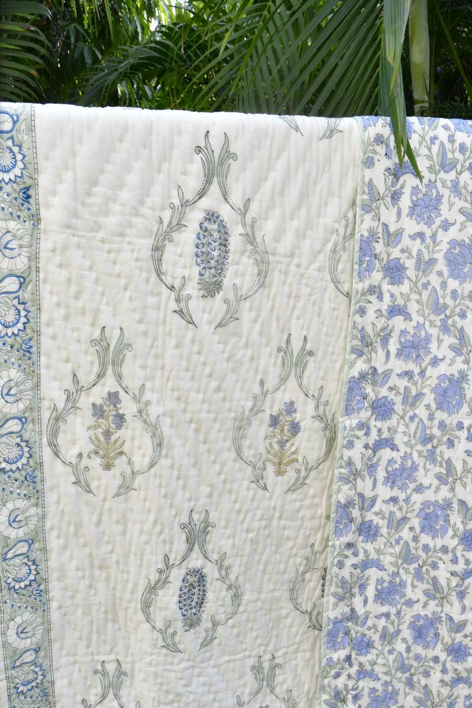Pure Elegance Jaipuri Mul Mul Cotton Quilt