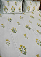 Yellow Buta Bed sheet - King and Super King size