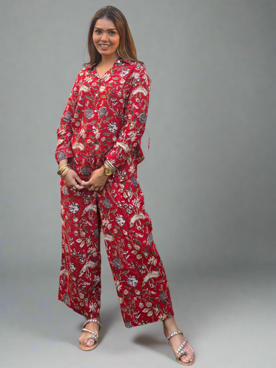Red coord set 