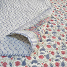 Cotton Quilt Hand Block Bedding Set : Valley of flower