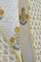 Yellow Marygold Handblock Cotton Quilt
