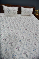 Classic Mughal Jaal Quilted Handblock Bedcover