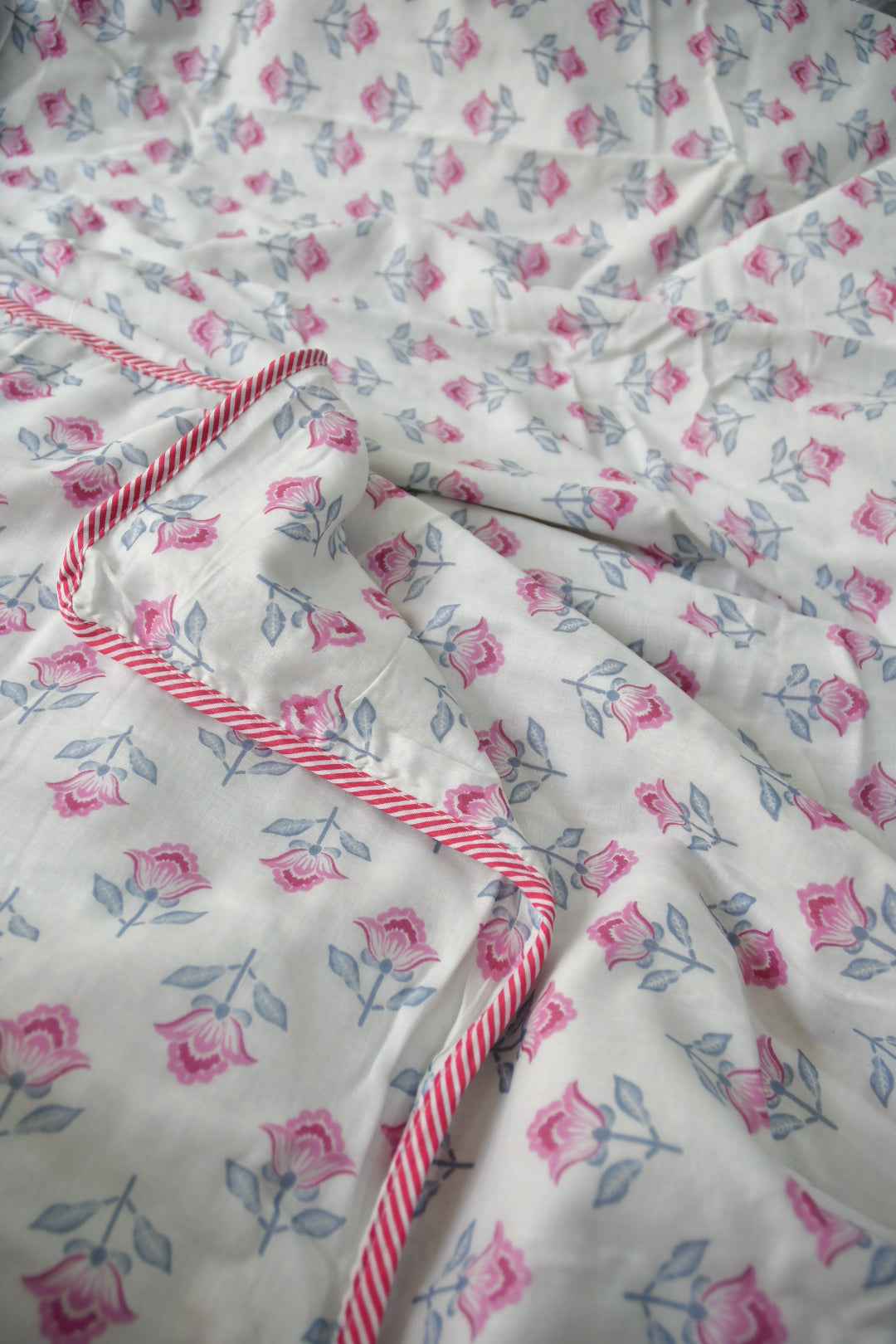 Pastel Pink Buta Dohar : Premium Cotton