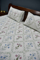 Classic Mughal Jaal Handblock Cotton Bedsheet