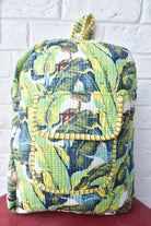 Banana Leaf Print Backpack: Hand-Blocked Beauty
