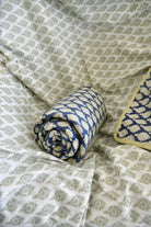 Deep Blue Bagru Print Dohar Handcrafted Comfort