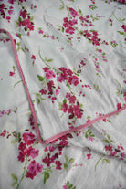 Pink Cherry blossom Print Handblock Dohar