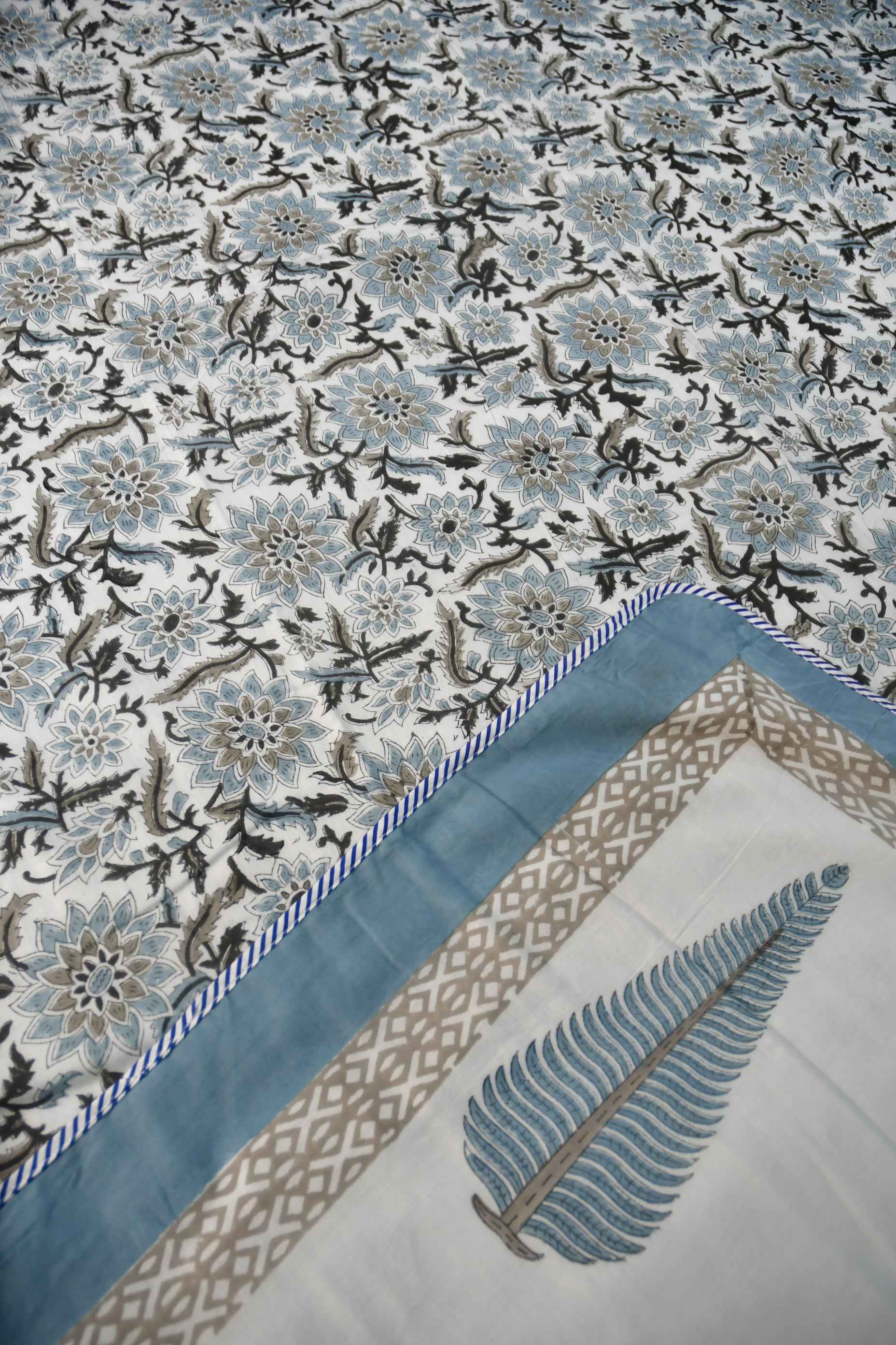 Premium Blue Cypress Dohar for a Luxurious Sleep