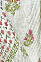 Khoobsurat Floral Mul Mul Handblock Cotton Quilt