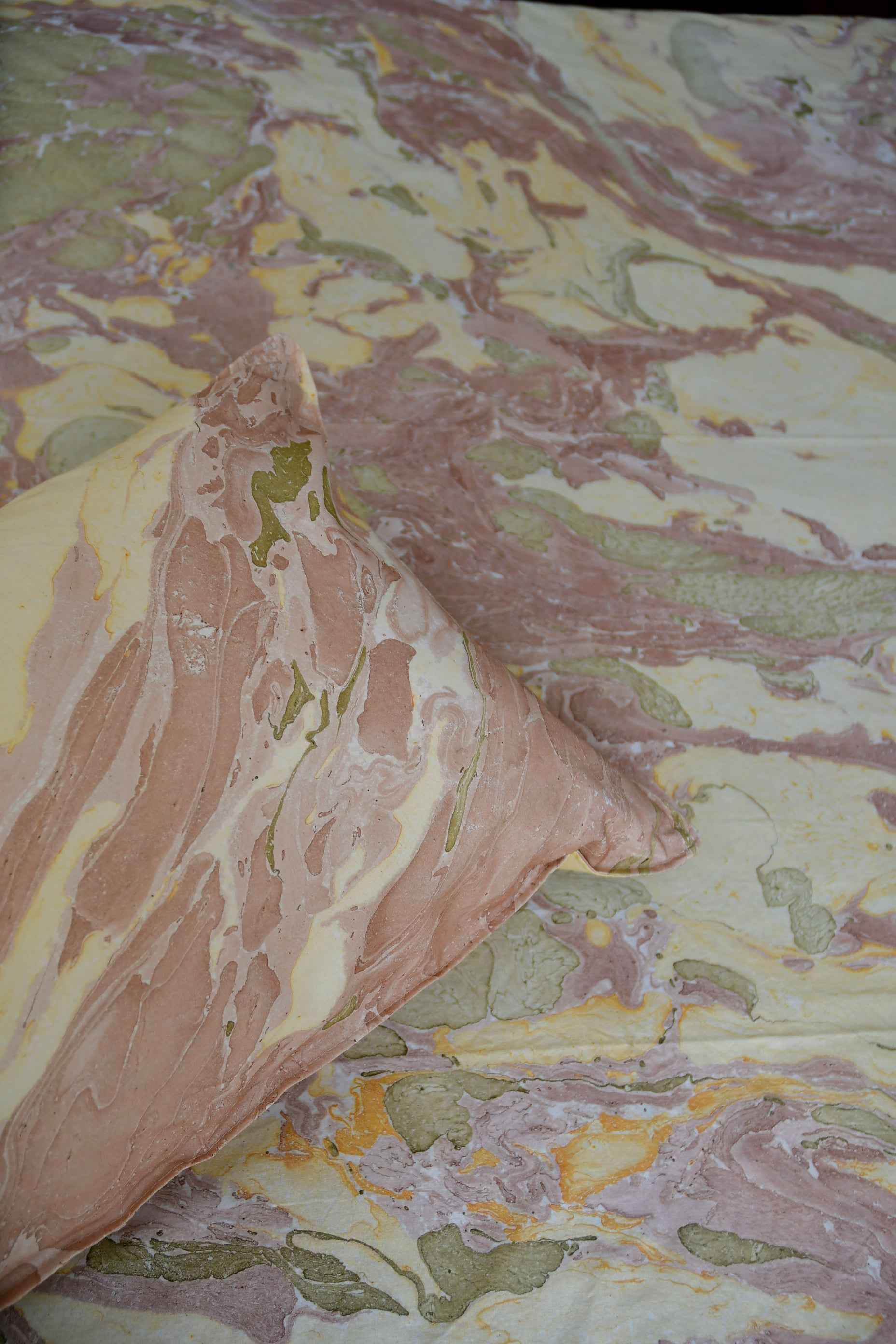 Earthy Marble Double Cotton Bedsheet