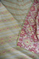 Pink Ikkat Mul Mul Reversible Dohar : Simple & Elegant