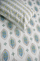 Floral Hexagon Premium  HandBlock  Bedsheet