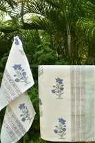 Blue Lily Bath & Hand Towel Set