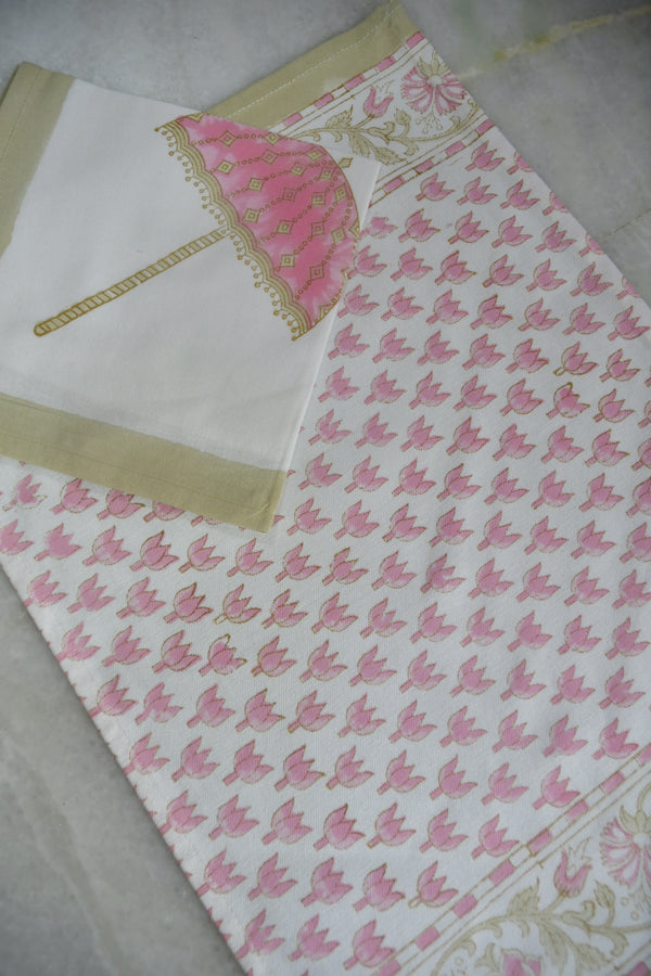 Pink umbrella mat