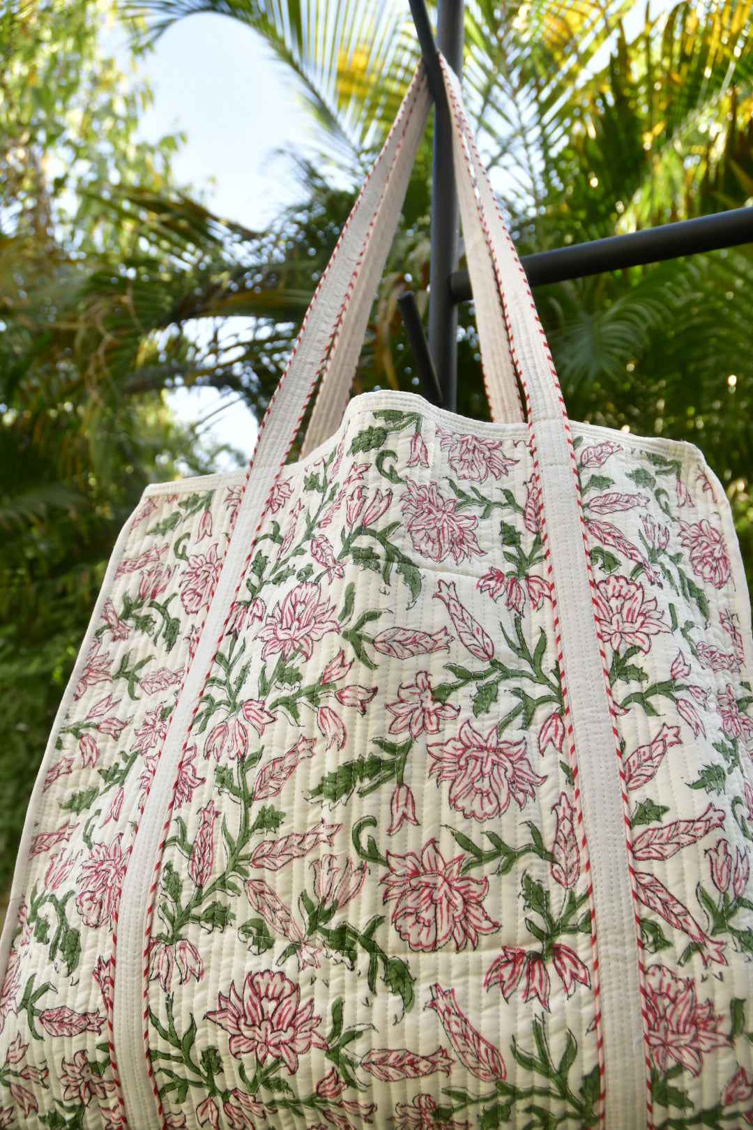 Red Poppy Flower Tote Bag