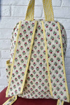 Classic Buti Handblocked Backpack : Multiple Use