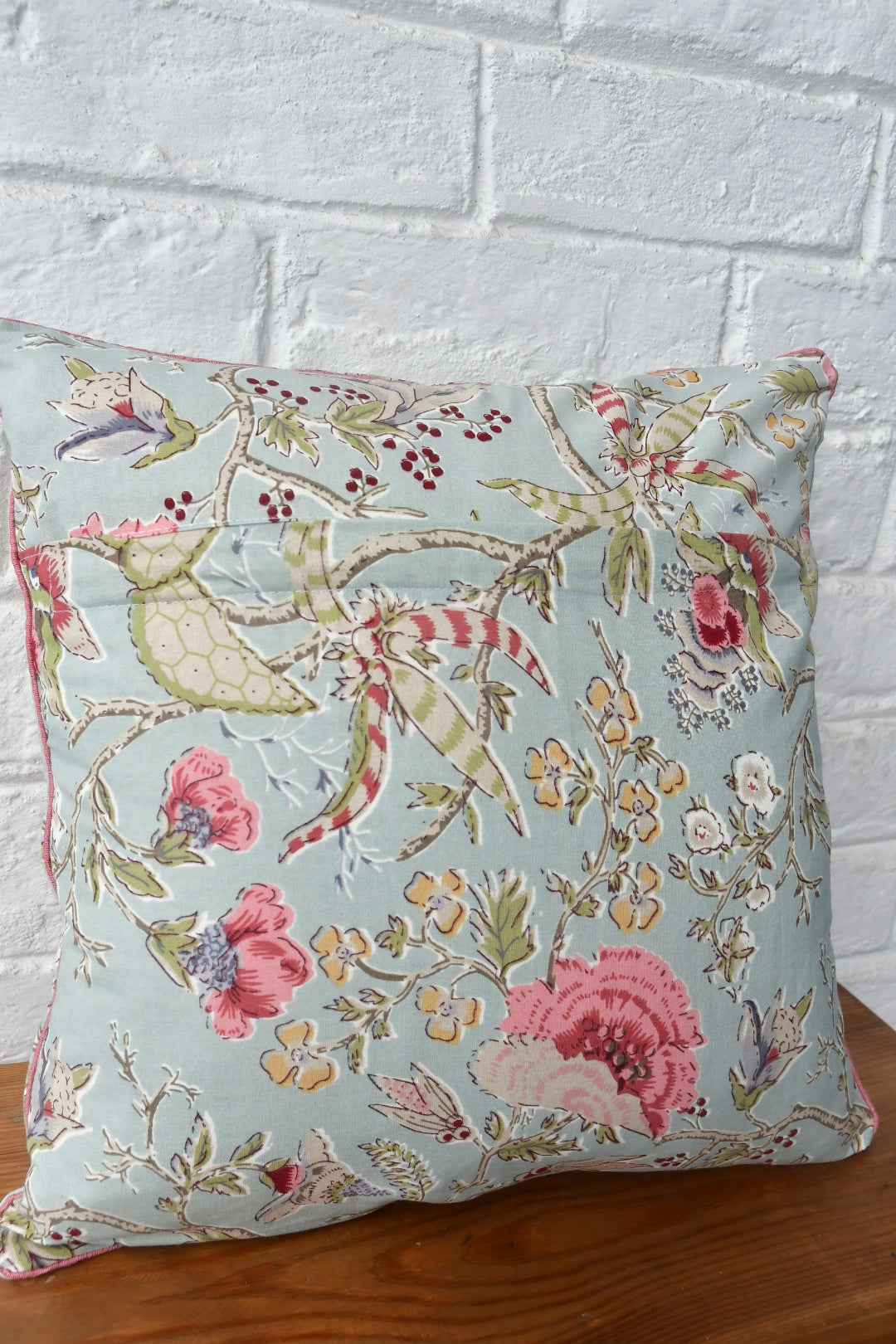 Mint Green Floral Cushion Covers