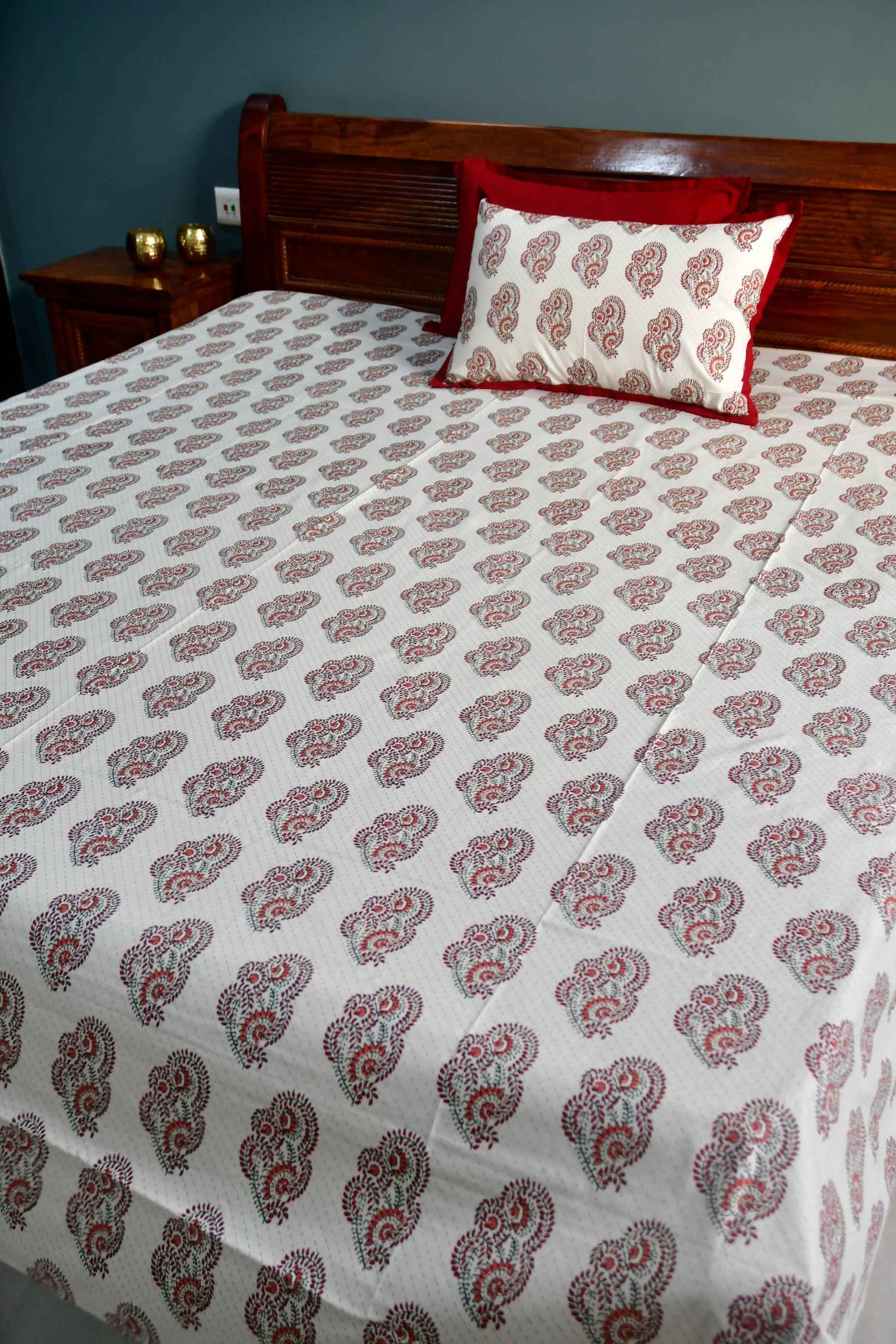 Exclusive Super King Cotton Bedsheet ( In 3 colours)