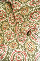 Multi colour Ikkat Mul Mul Reversible Dohar