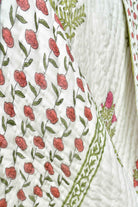 Khoobsurat Floral Mul Mul Handblock Cotton Quilt