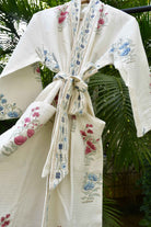 Pink & Blue Waffle Bathrobe : Pure  Comfort