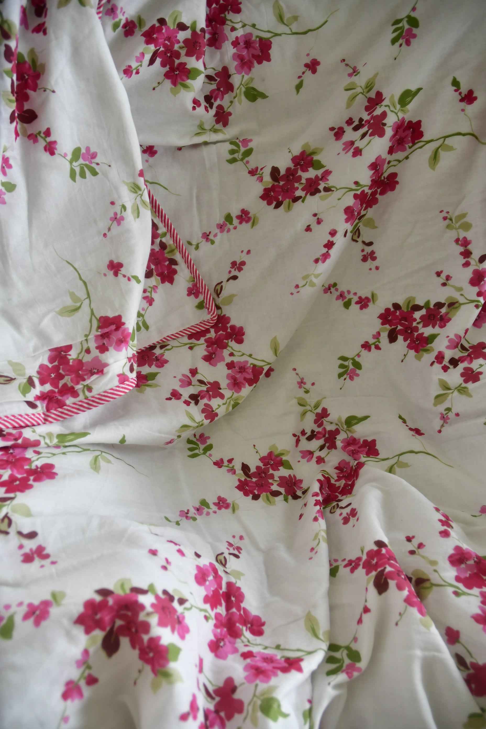 Pink Cherry blossom Print Handblock Dohar