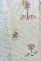 Blue Lotus Handblock Jaipuri Quilt : Luxurious comfort