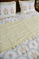 Basant Jaal Dohar Handblock Cotton Bedding set