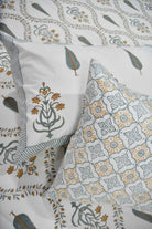 Yellow Mughal Jaal Bedsheet : Sunshine & Mughal Majesty