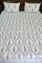 Cypress Jaal Handblock Cotton Handblock Bedsheet