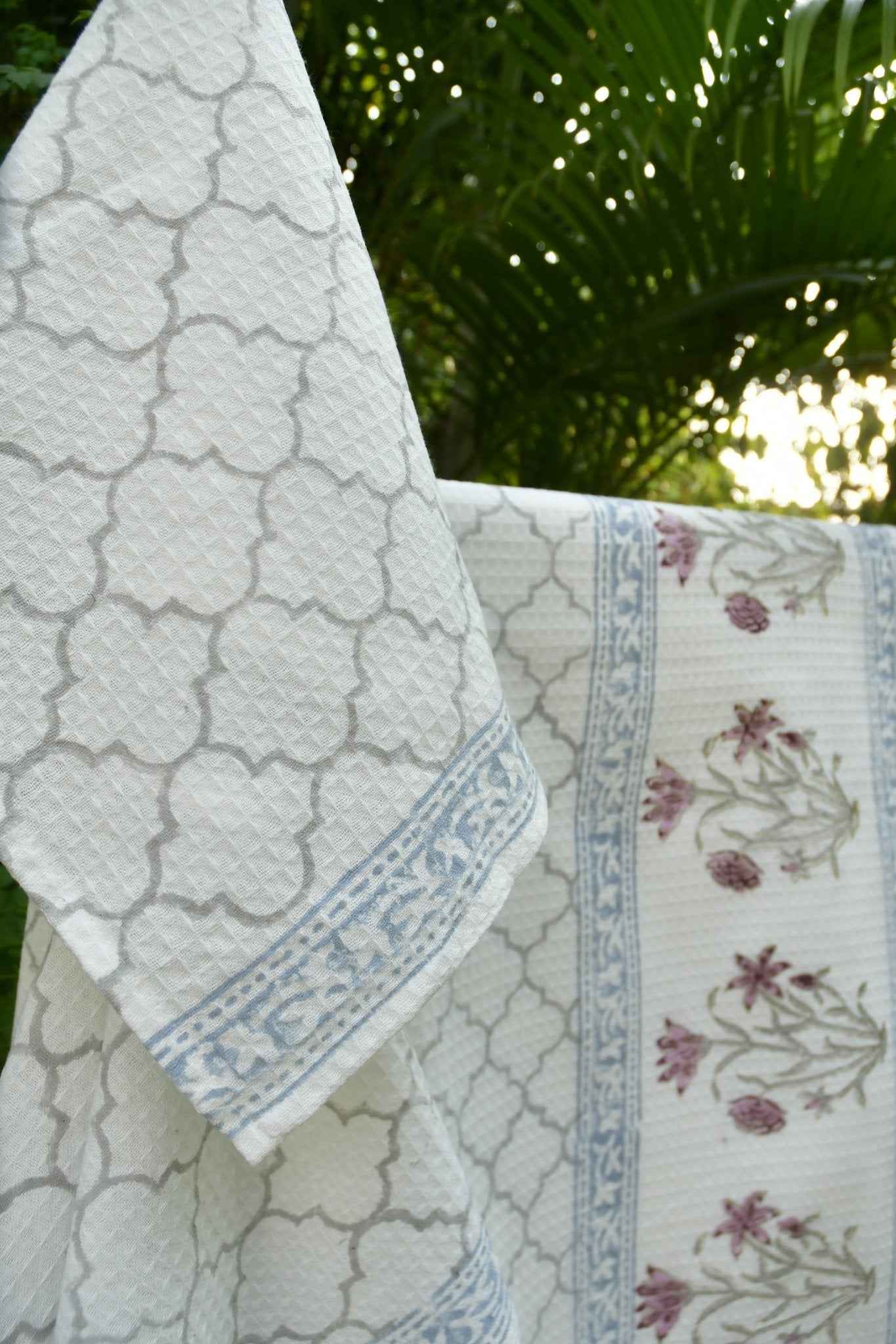 Pink Lily & Grey Bath & Hand Towel