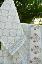 Pink Lily & Grey Bath & Hand Towel