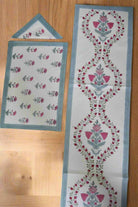 Grey and Pink Table Mat Napkin Runner