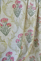 Green Pink Jaal Handblock / handcrafted Throw