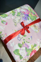 Soft Pink Floral Mul Mul Cotton Dohar : HandBlock