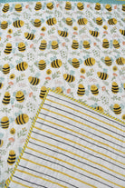 Honey Bee Reversible Baby Handblock Quilt