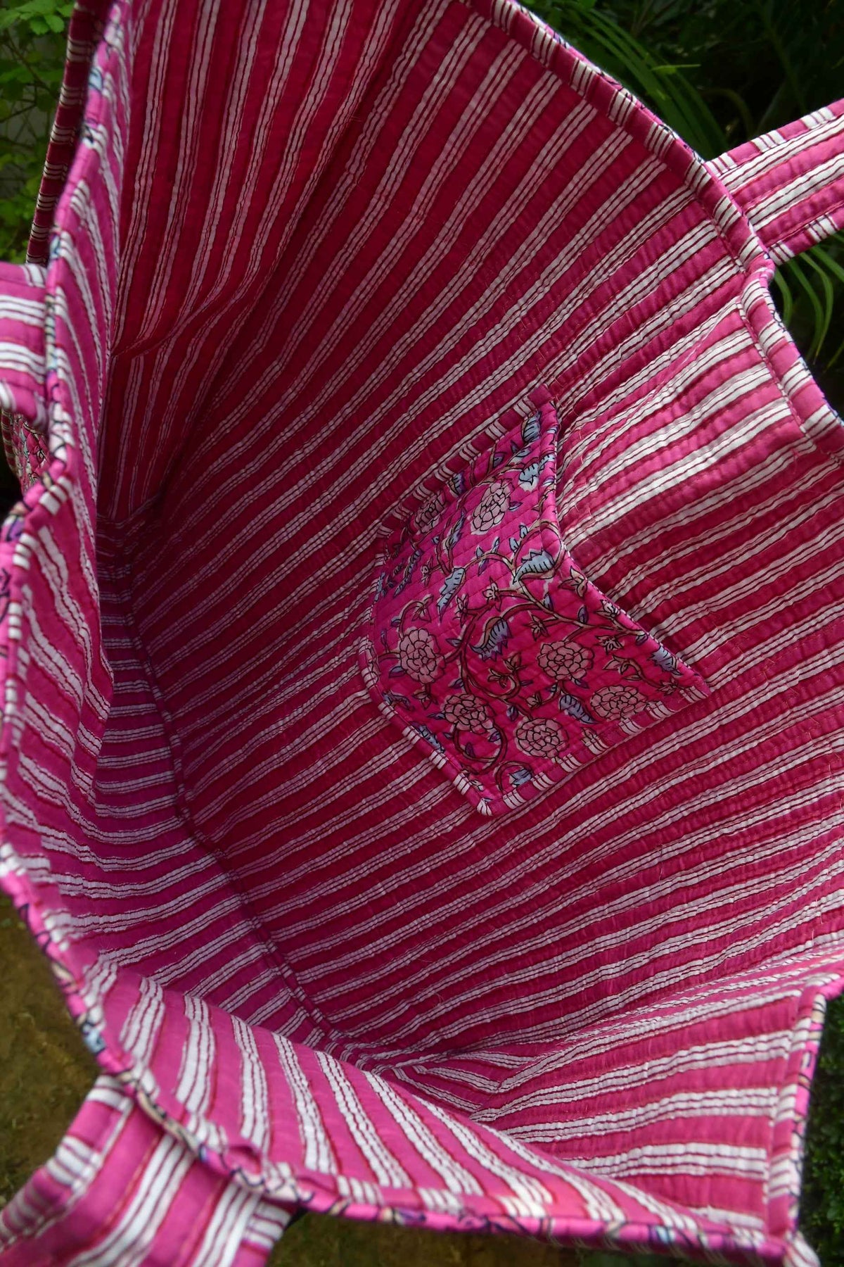 Happy Pink Floral Tote Bag: Carry a Touch of Spring Wherever You Go