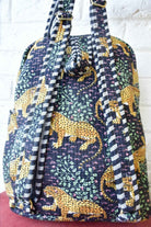 Black Leopard Print Backpack: Durable & Stylish