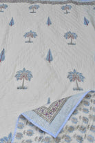 Blue Palm Mul Mul Quilt : Premium Comfort