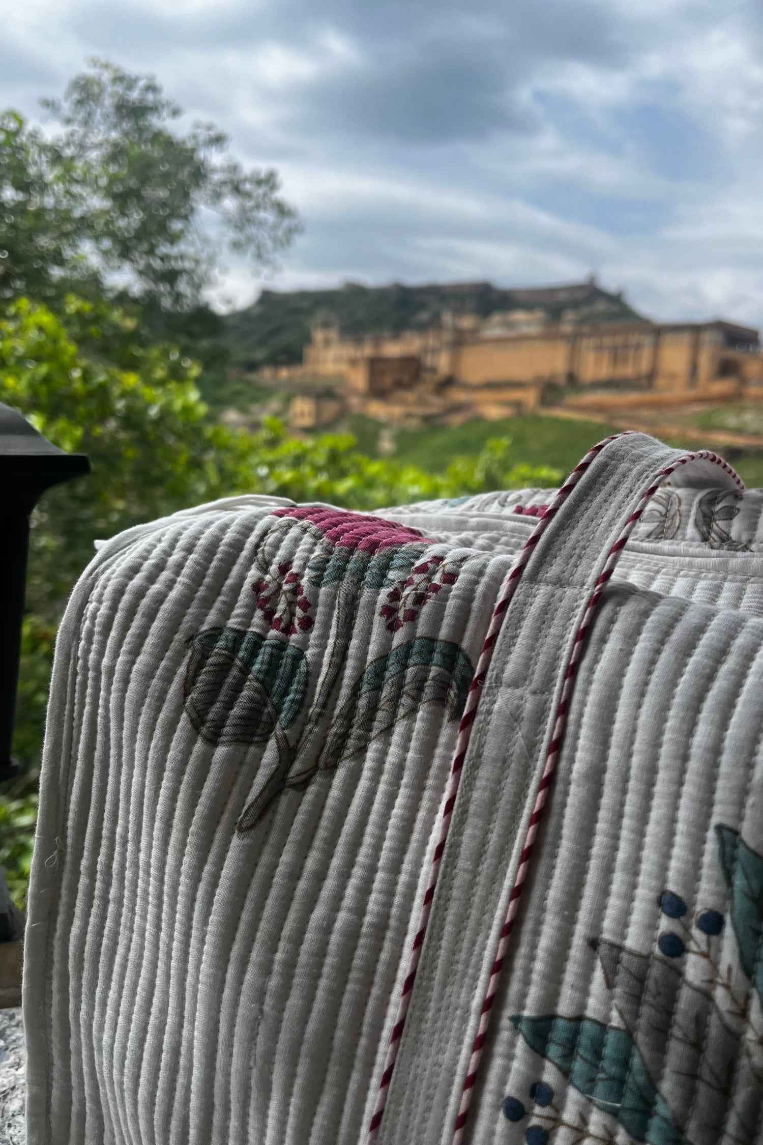 Pink floral  duffle bag ( Tote bag) : Spacious and Stylish