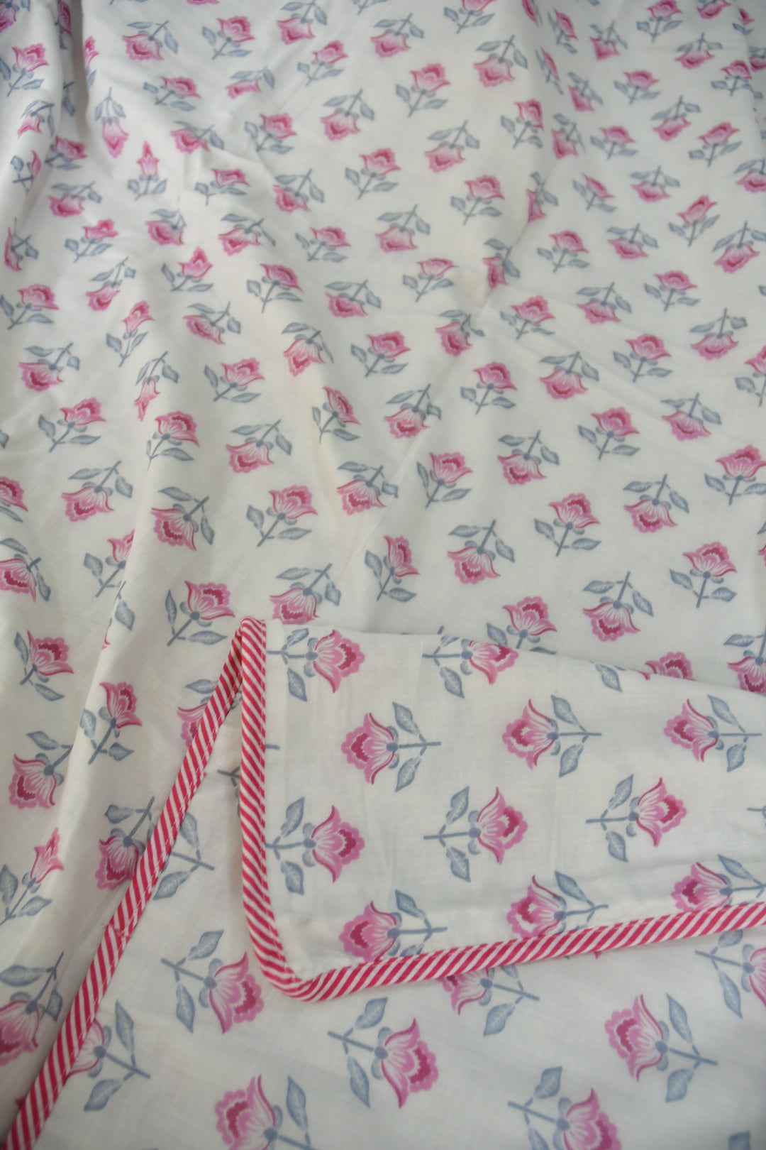 Pastel Pink Buta Dohar : Premium Cotton