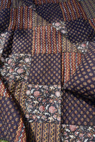 Black Dabu Print Quilted bedcover : Vibrant & Classy