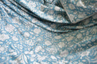 Bluish Cyan floral Print Reversible Dohar