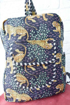 Black Leopard Print Backpack: Durable & Stylish