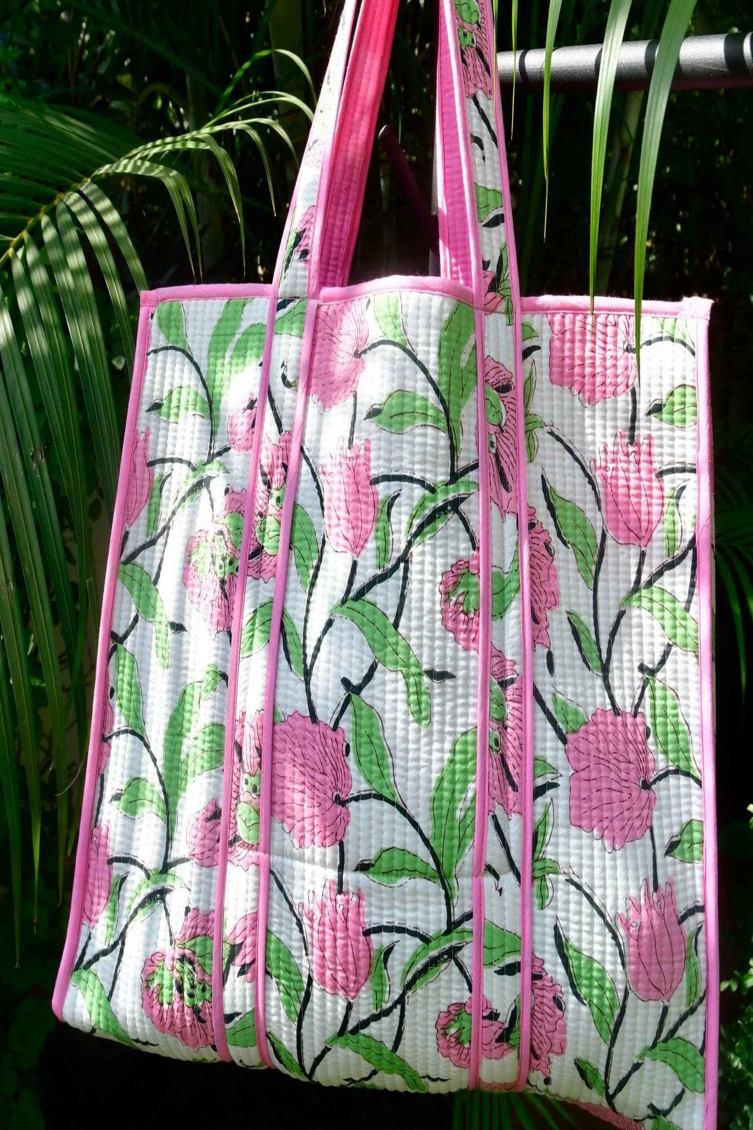 White Pink Tote Bag : Chic, Stylish, Spacious