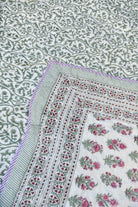 Jaipuri Buta Reversible Handblock Cotton Quilt
