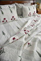 Red Poppy Bedding set : Hand Block Cotton