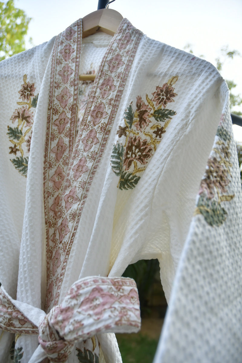 Royal peach bits premium bathrobe