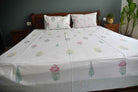 Classic Paanch Buta Handblock Cotton Bedsheet