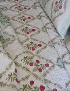 Sugandha Jaal Quilted Handblock Bedcover